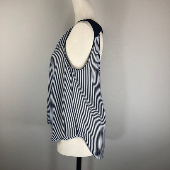 Nordstrom Love Tree Striped Wrap Blouse - Picture 4 of 8